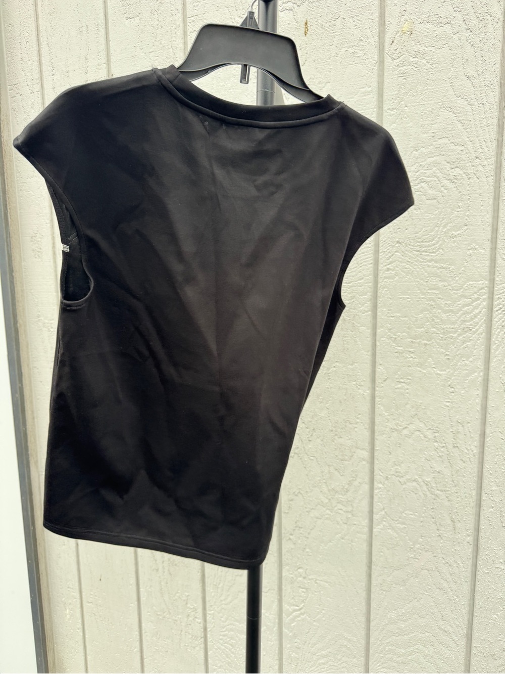 Women’s Black Wide-Leg Lounge Pants & Top Set - Casual Athletic Style - Picture 5 of 6